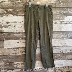 DOCKERS Army Green Chino Straight Leg Pants